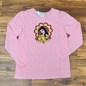 NWT Girls Hanna Andersson Disney Collection Princess Belle Pink Shirt